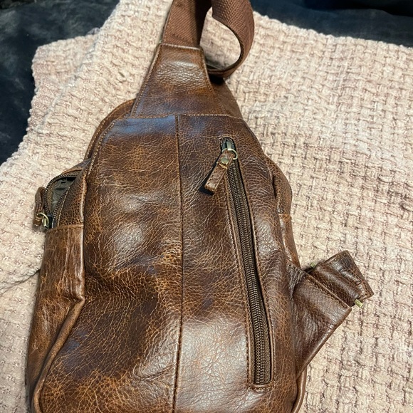 Brown Leather bag - Picture 3 of 3